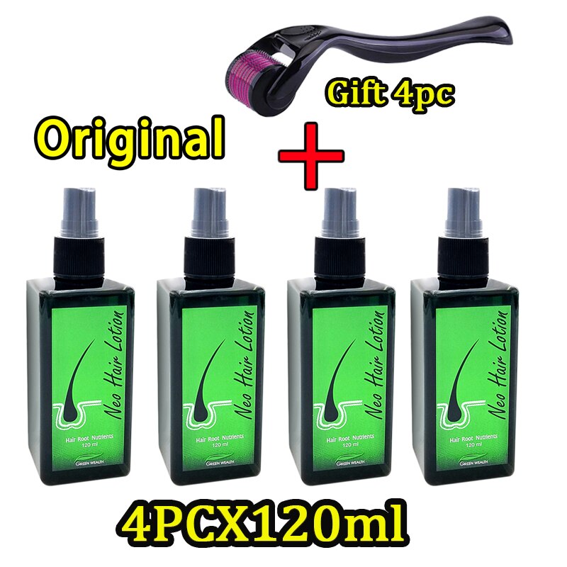 4PC Neo Hair lotion Hair Growth Serum Essence Oil Hair Loss Hair and