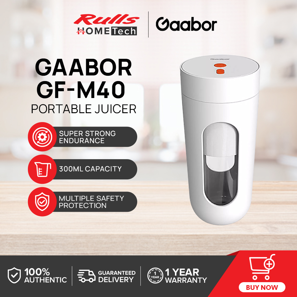 Gaabor GFM40A Portable Juicer Cordless Juice Cup 300ml Rechargeable