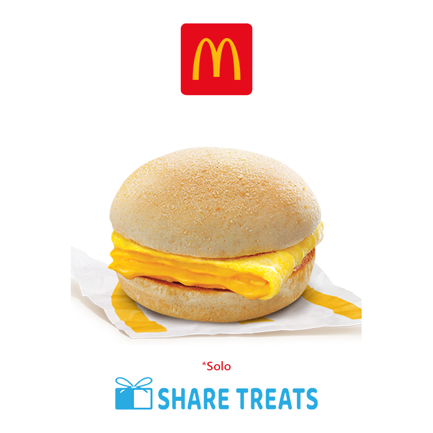 Mcdonald's Cheesy Eggdesal Solo (SMS eVoucher) Lazada PH
