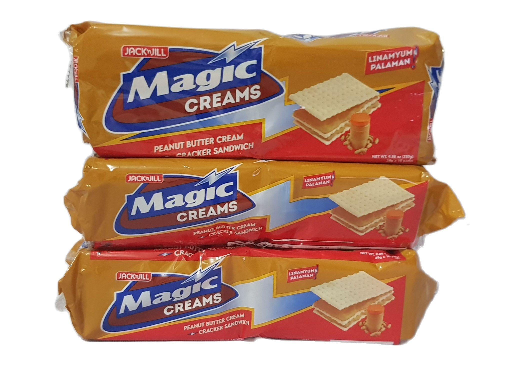 Jack N Jill MAGIC Creams, Peanut Butter Flavored Cream Cracker Sandwich