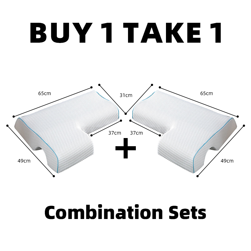 【SOFTRY】Couples Pillow, Memory Foam Pillow for Couples Adjustable Cube