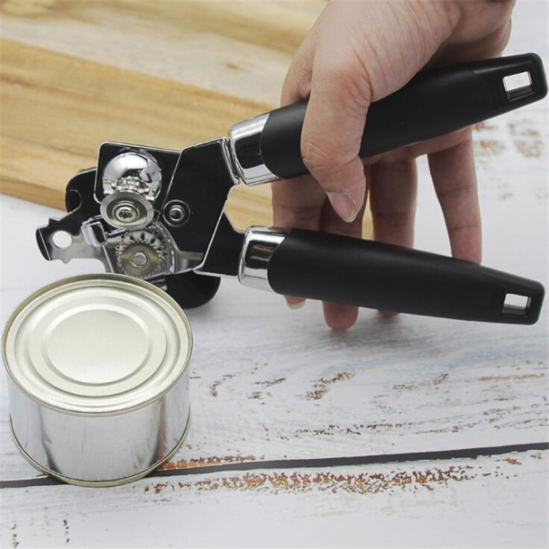 Kitchen Craft Hand Can Opener Stainless Steel Tin Utensil Manual Tool 