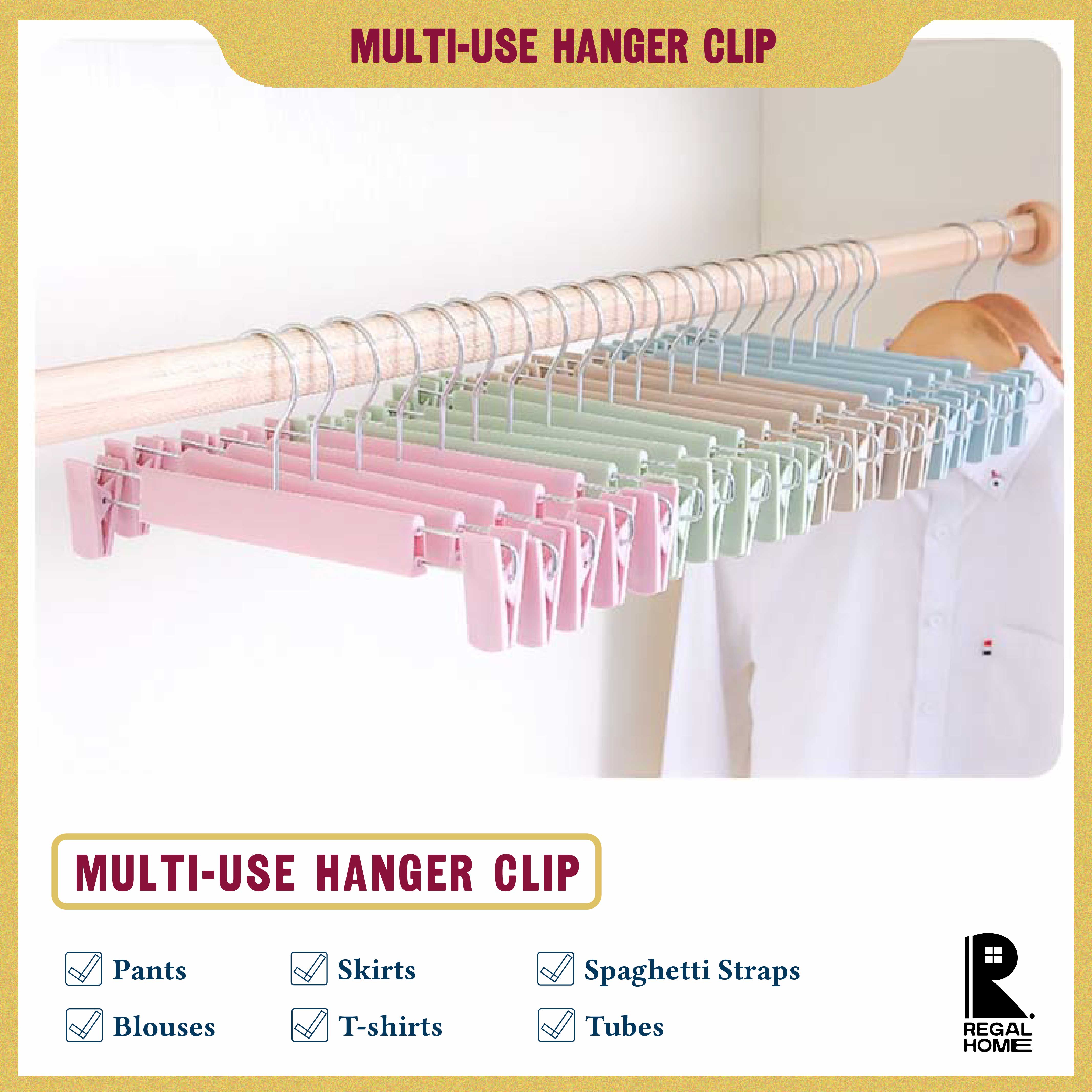Pants Clothing Clip Hanger Plastic Rack Clothing Store Hanger Simple