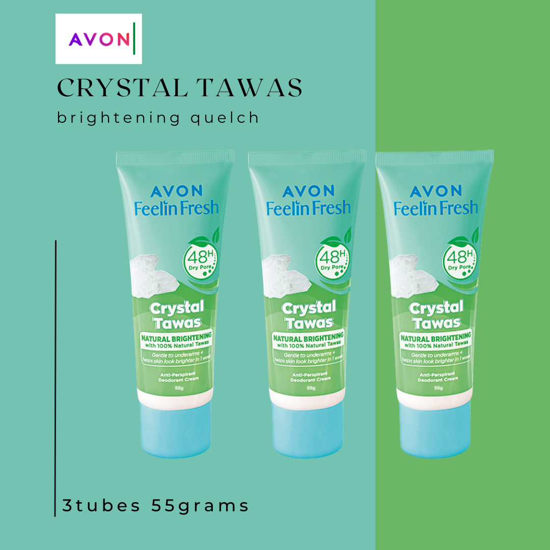 Avon Feelin Fresh Crystal Tawas Quelch 55g 3 Tubes Lazada Ph