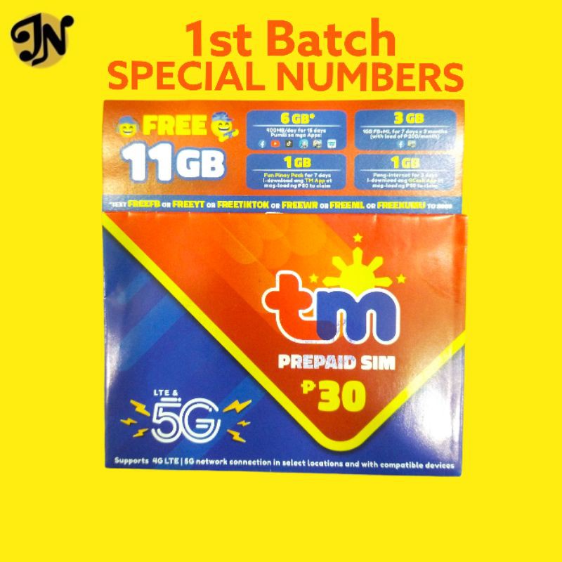TM 5G Vanity Sim Card Special Number Lazada PH