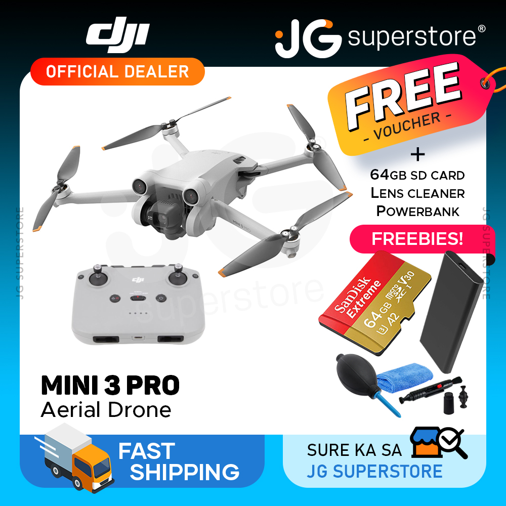 DJI Mini 3 Pro (DJI RC) Camera Drone 4K/60fps 48MP 34 Mins Remote  Controller