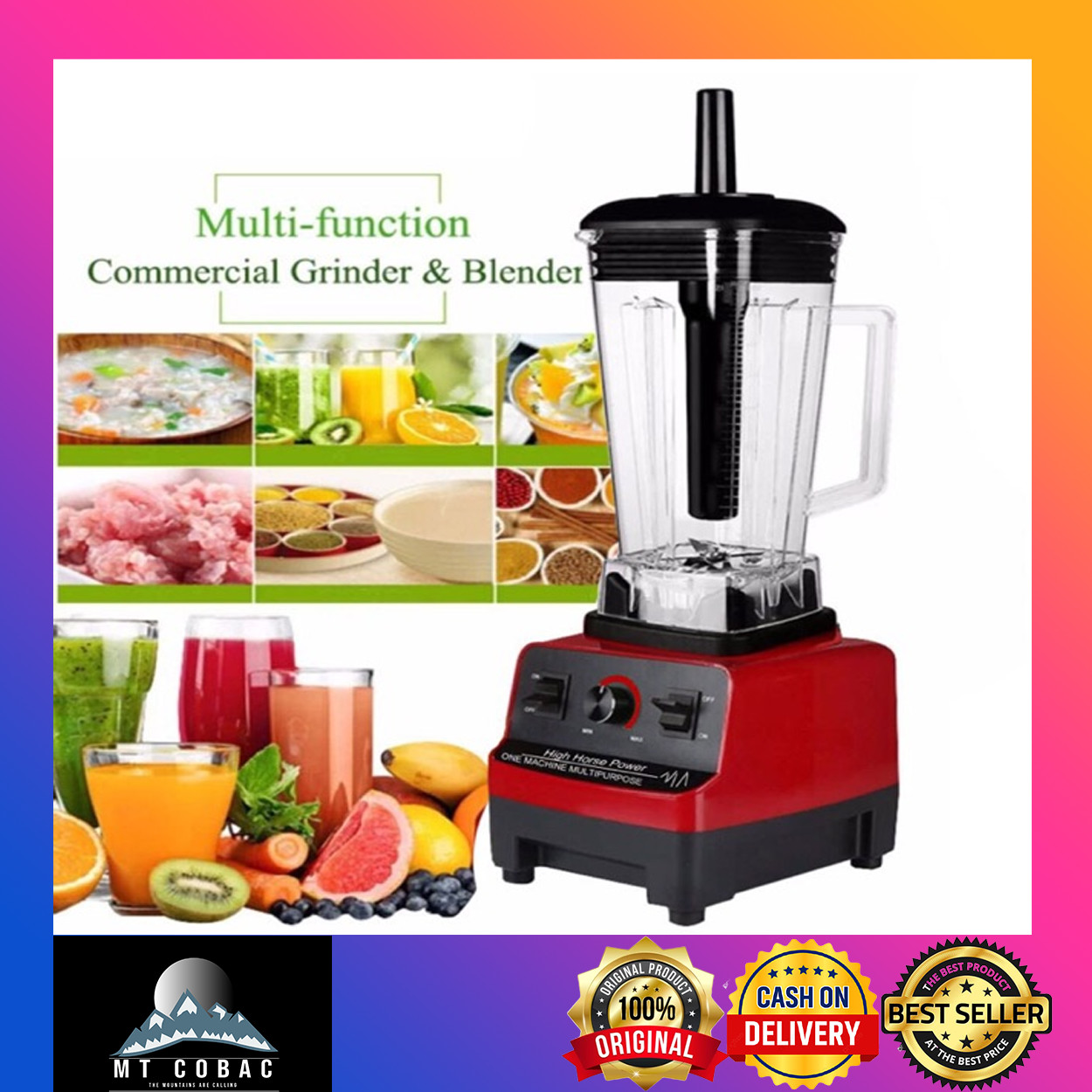 High Quality Blender Heavy Duty, Commercial Blender 2L, Multipurpose