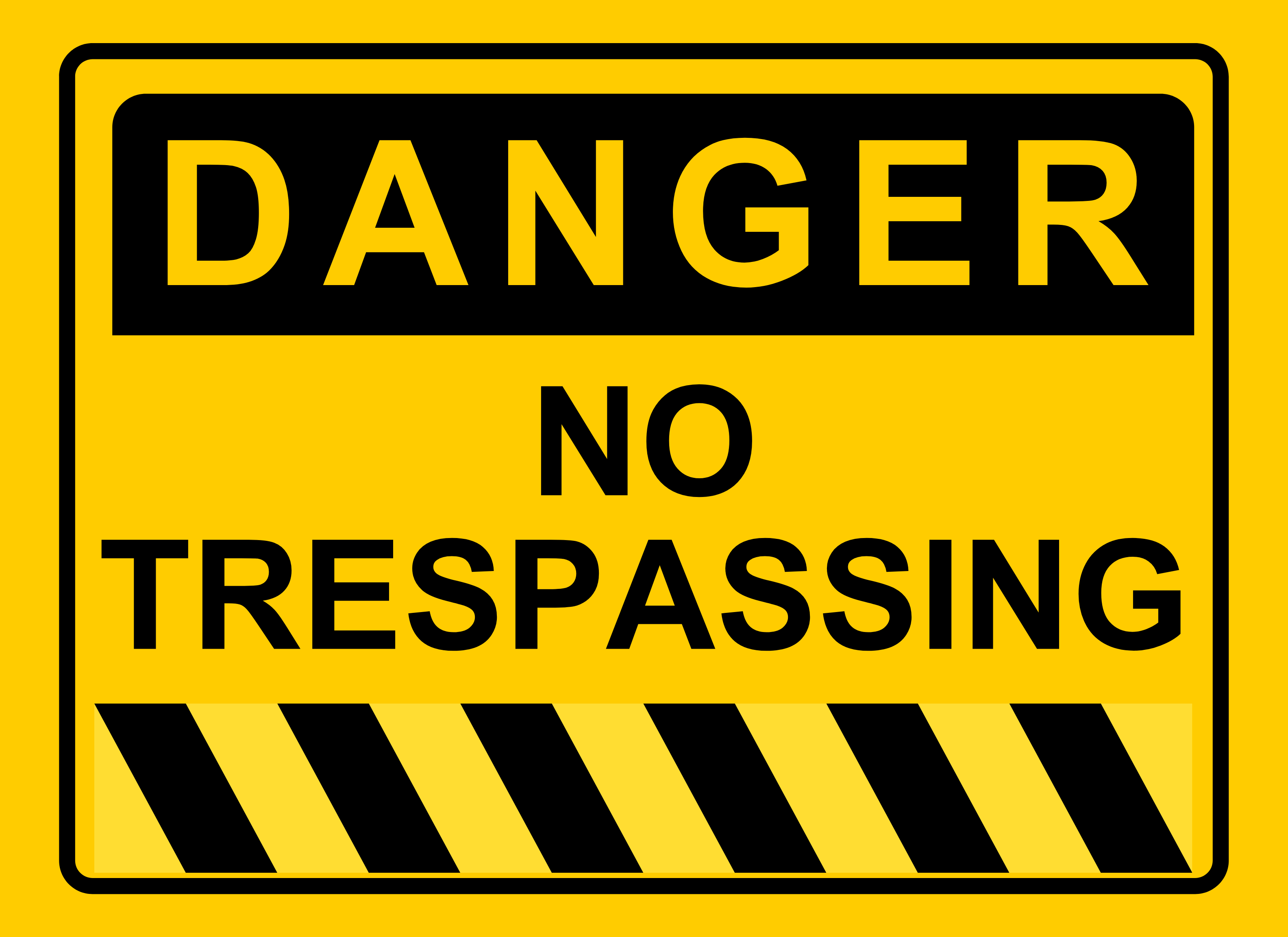 No Trespassing Laminated/ PVC Sign Board A4 Signage Waterproof | Lazada PH