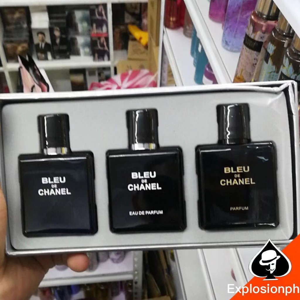 Perfume Miniature bleu de Chanel 3 in 1 gift set perfumeGrC | Lazada PH