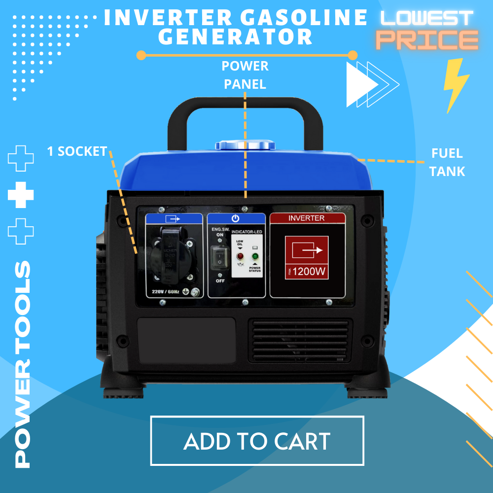 4stroke Silent Portable Generator inverter FERREX Gasoline Inverter