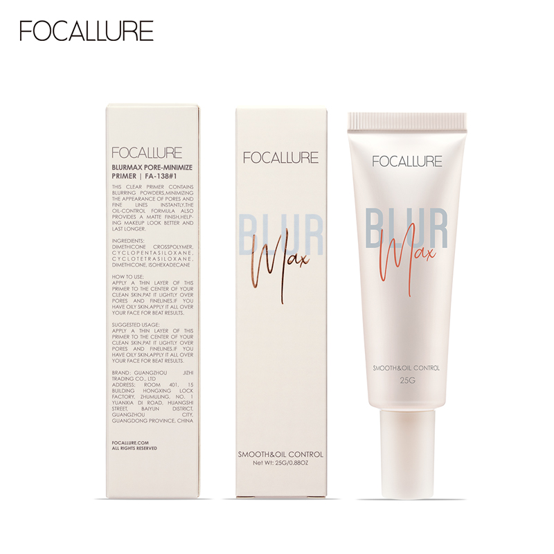 FOCALLURE BLURMAX Pore-Blurring Primer Smooth Skin Surface Longlasting  Oil-Contro Flawless Base Makeup Primer | Lazada PH