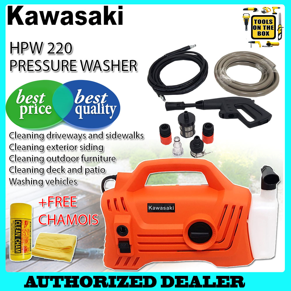 Kawasaki Portable High Pressure Washer HPW220 with Free Chamois