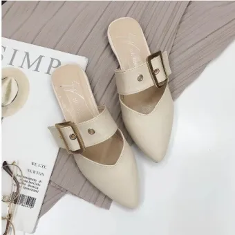 pointed half shoes