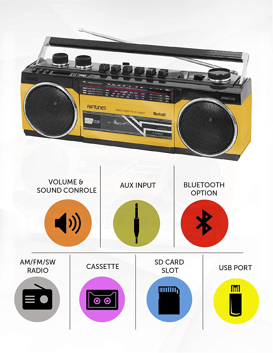 Riptunes Cassette Player and Recorder