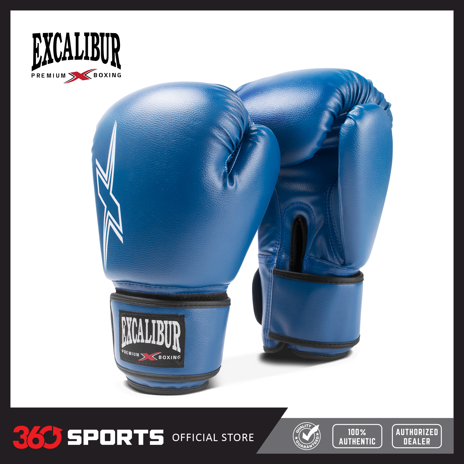 Excalibur CHALLENGER 8054 Premium PVC Boxing Gloves Blue Lazada PH