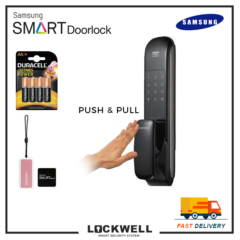 SAMSUNG SHP-DH520 Keyless Handle Touch Bluetooth Digital IOT Door Lock w/Key-tag 