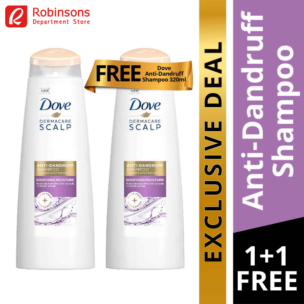 Dove Dermacare Anti Dandruff Scalp Soothing Moisture Shampoo 320ml Buy 1 Get 2nd At 50 Off 8372