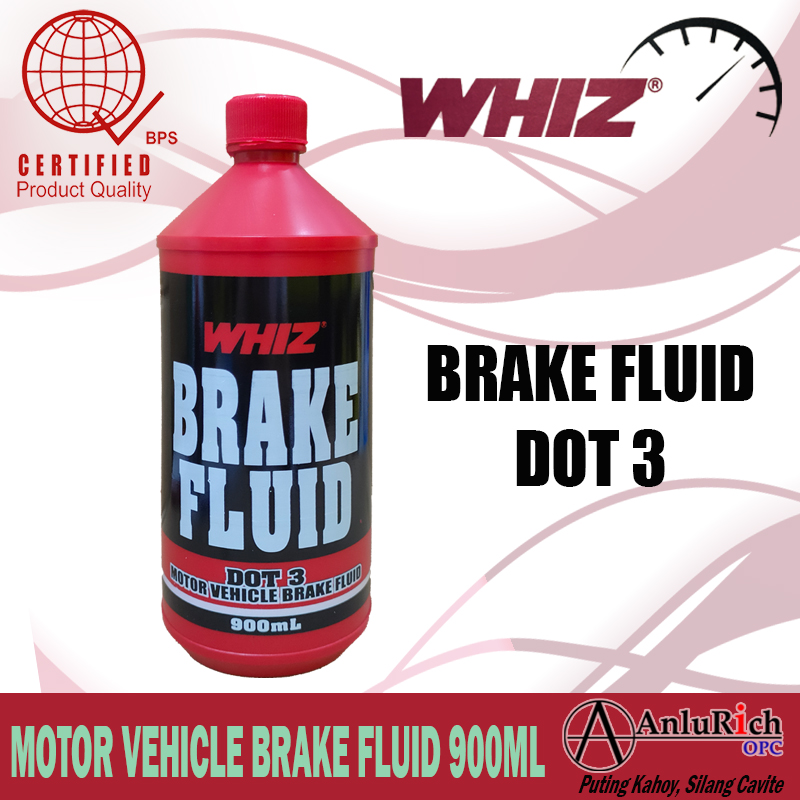WHIZ MOTOR VEHICLE DOT 3 BRAKE FLUID 900ML Lazada PH