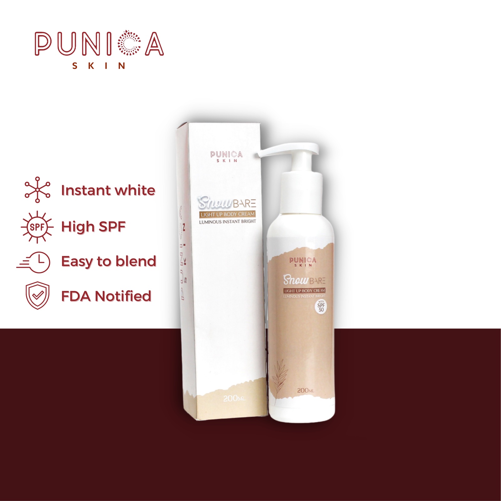 SNOWBARE Light Up Cream by Punica Skin Lazada PH