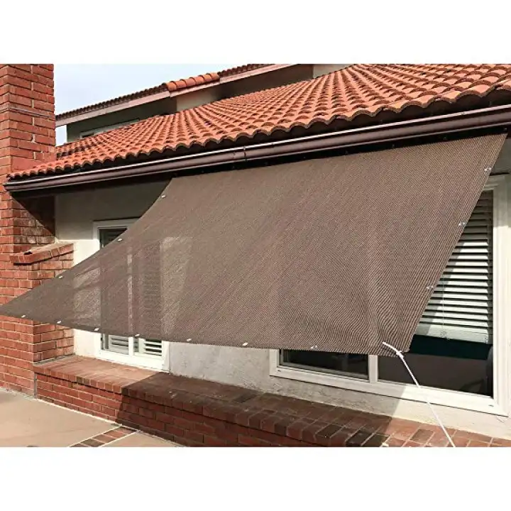 Sun Shade Mesh Canopy Awning Privacy Screen Window Cover 90 Uv Blocking Hot Resistant Protection Shelter For Gazebo Patio Garden Outdoor Greenhouse Flower Barn Kennel Fence Brown Lazada Ph