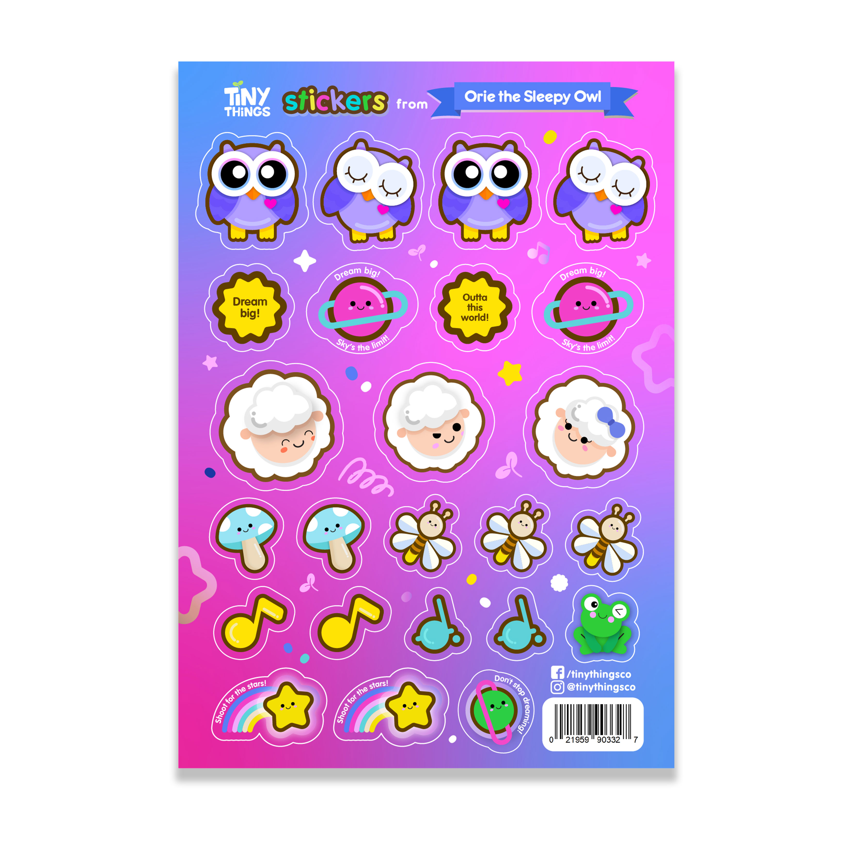 Tiny Things Orie the Sleepy Owl Reward Stickers Lazada PH