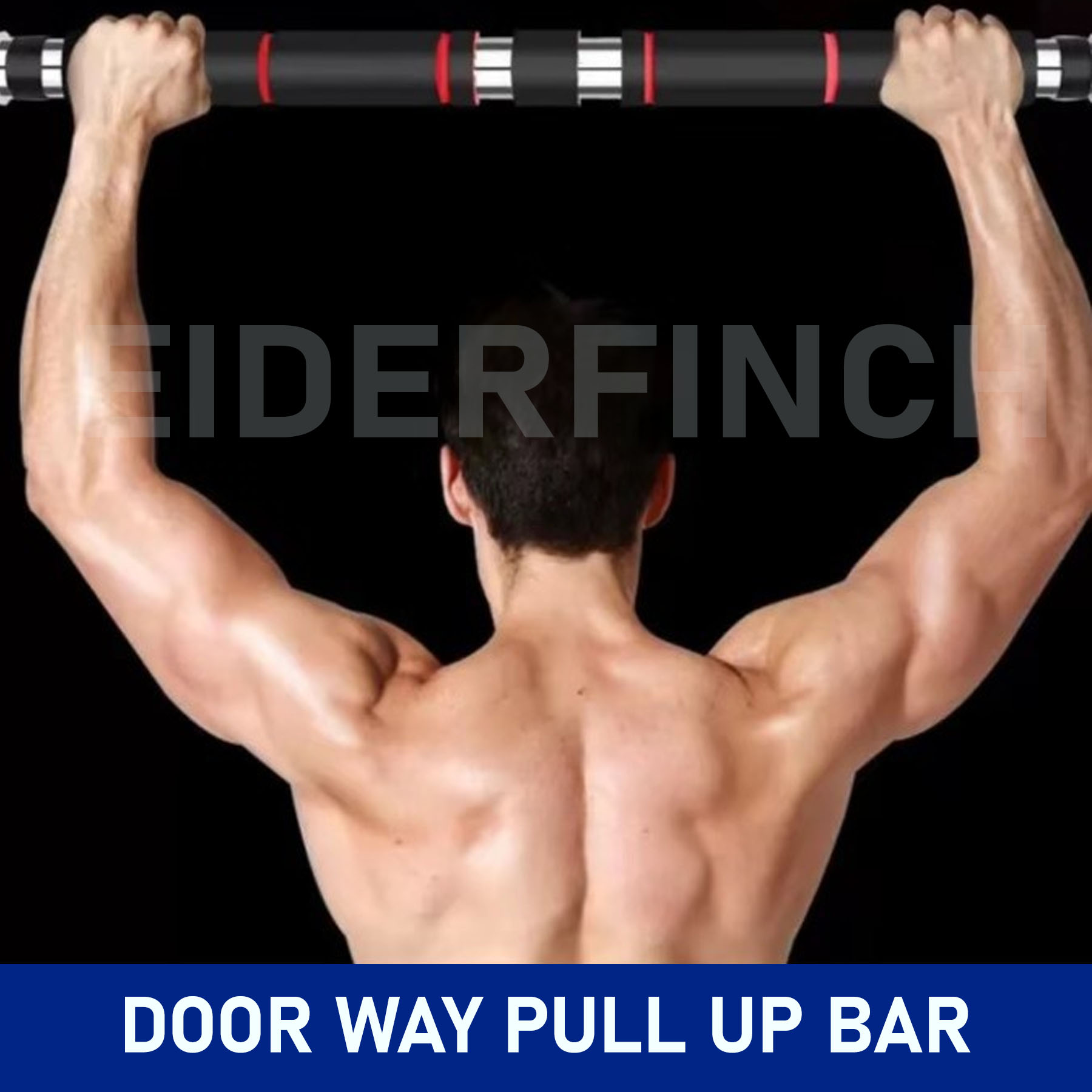 Adjustable DoorWay Pull Up Bars for Home (Black/Orange) Lazada PH