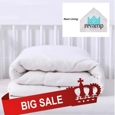 Revamp Queen Duvet Filler Plain White Super Soft Comforter