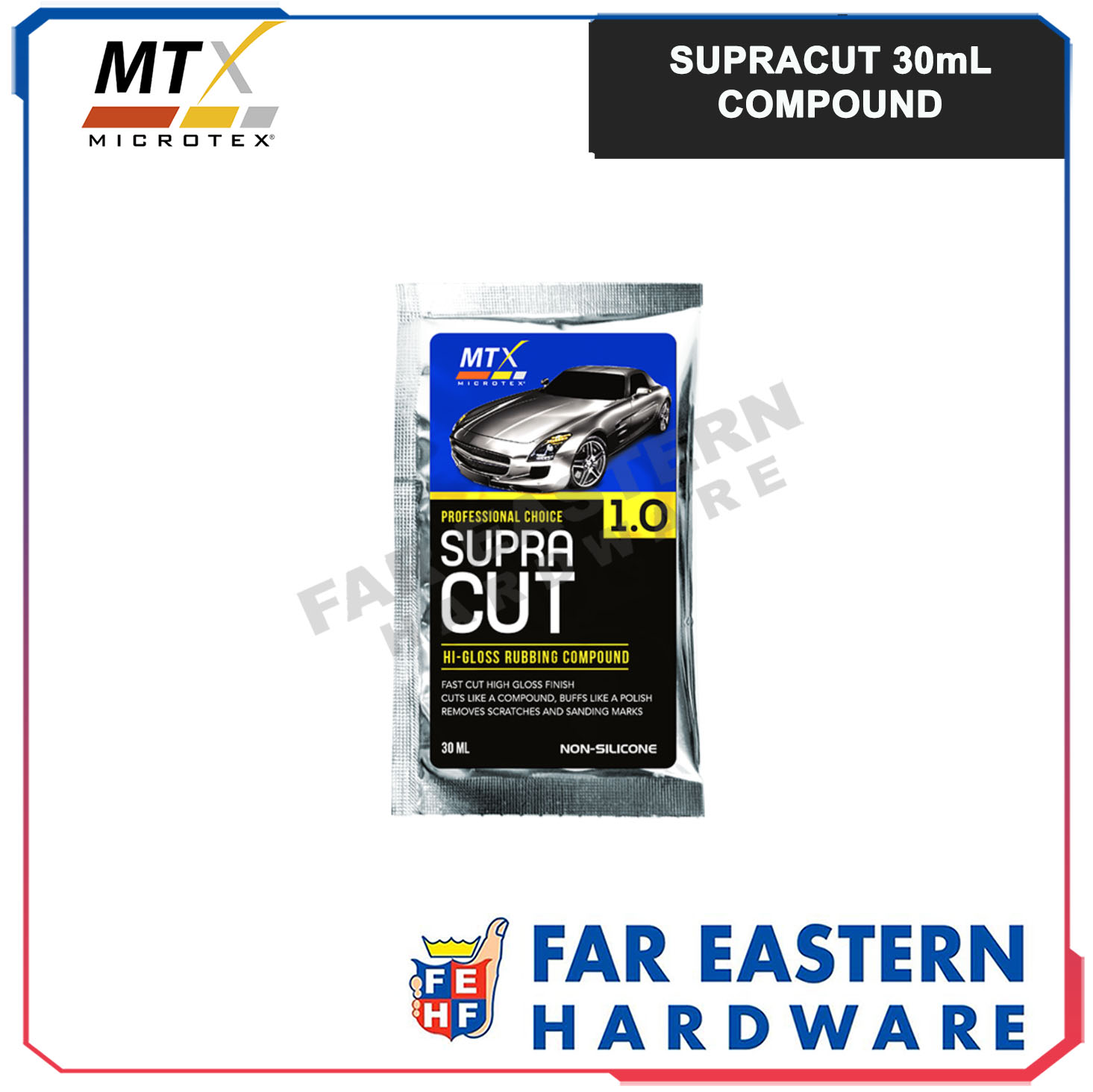 MICROTEX SupraCut 30mL Sachet Hi-Gloss Rubbing Detailing Compound MTX ...