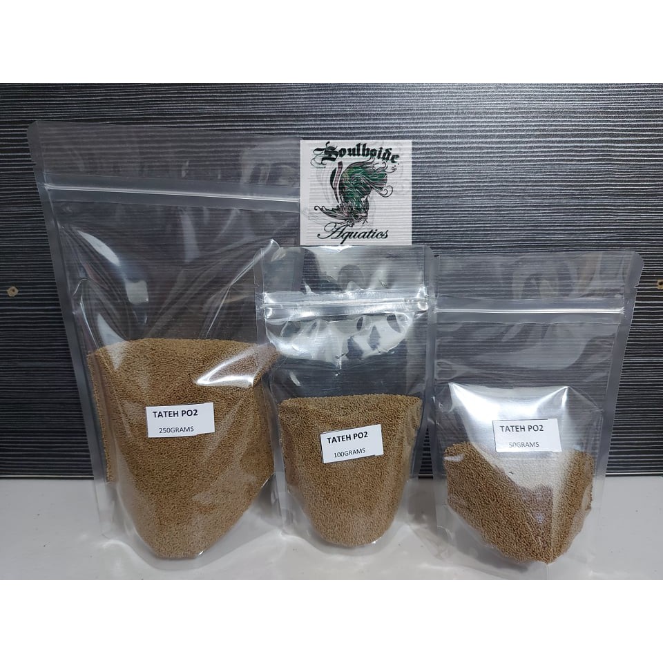 TATEH PO1 / PO2 FISH FOOD 50G / 100G / 250G Lazada PH
