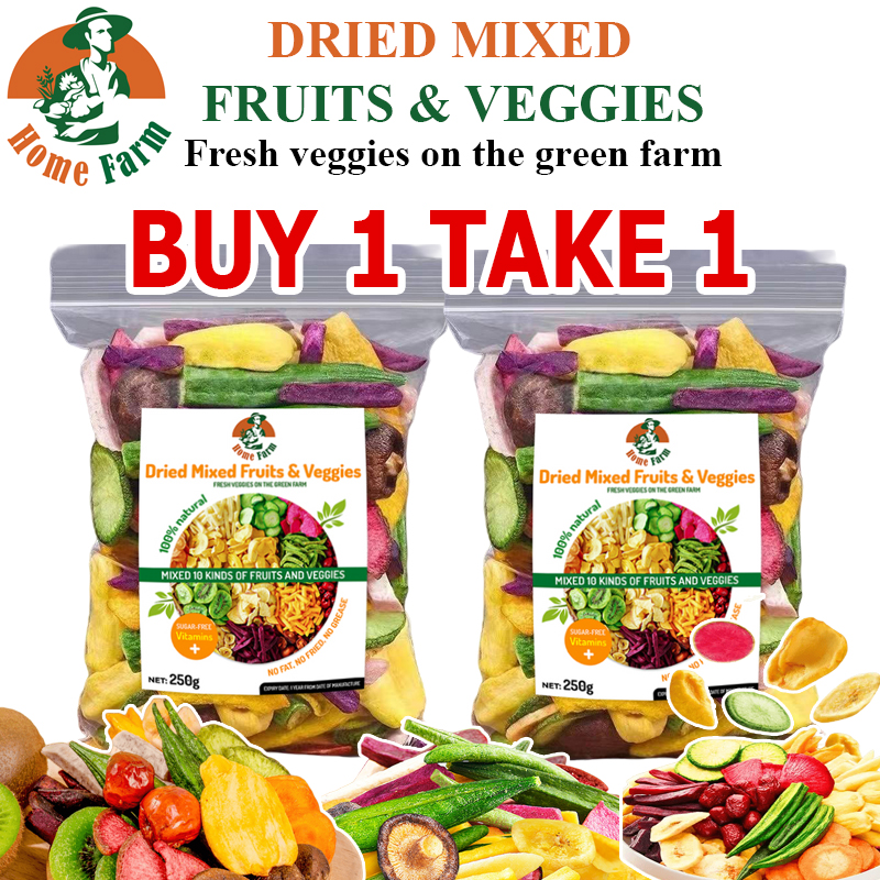 HomeFarm Fresco Dried Mixed Fruits & Veggies HomeFarm Delicious crispy