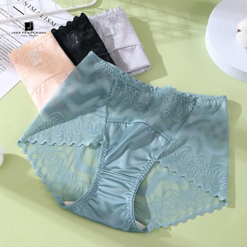 Joe Sir Sexy Lace Panty For Women High Waist Underwear Satin Panties Plus  Size Lingerie