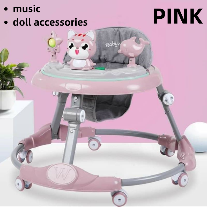 【Local PH】Baby Walker For Boy Girl Foldable Baby Walker With Music