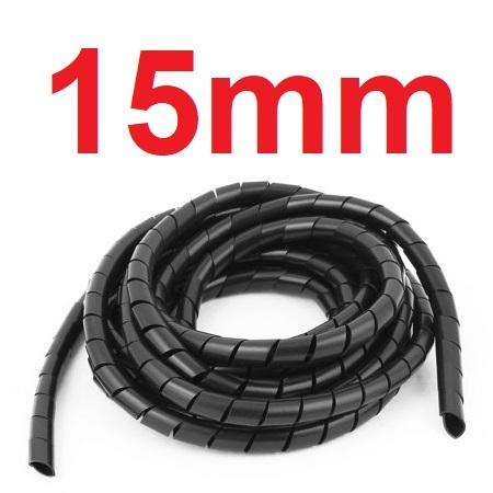 1m 10/25mm Cable Spiral Wrap Tidy Cord Wire Band Loom Storage Organizer T BH 