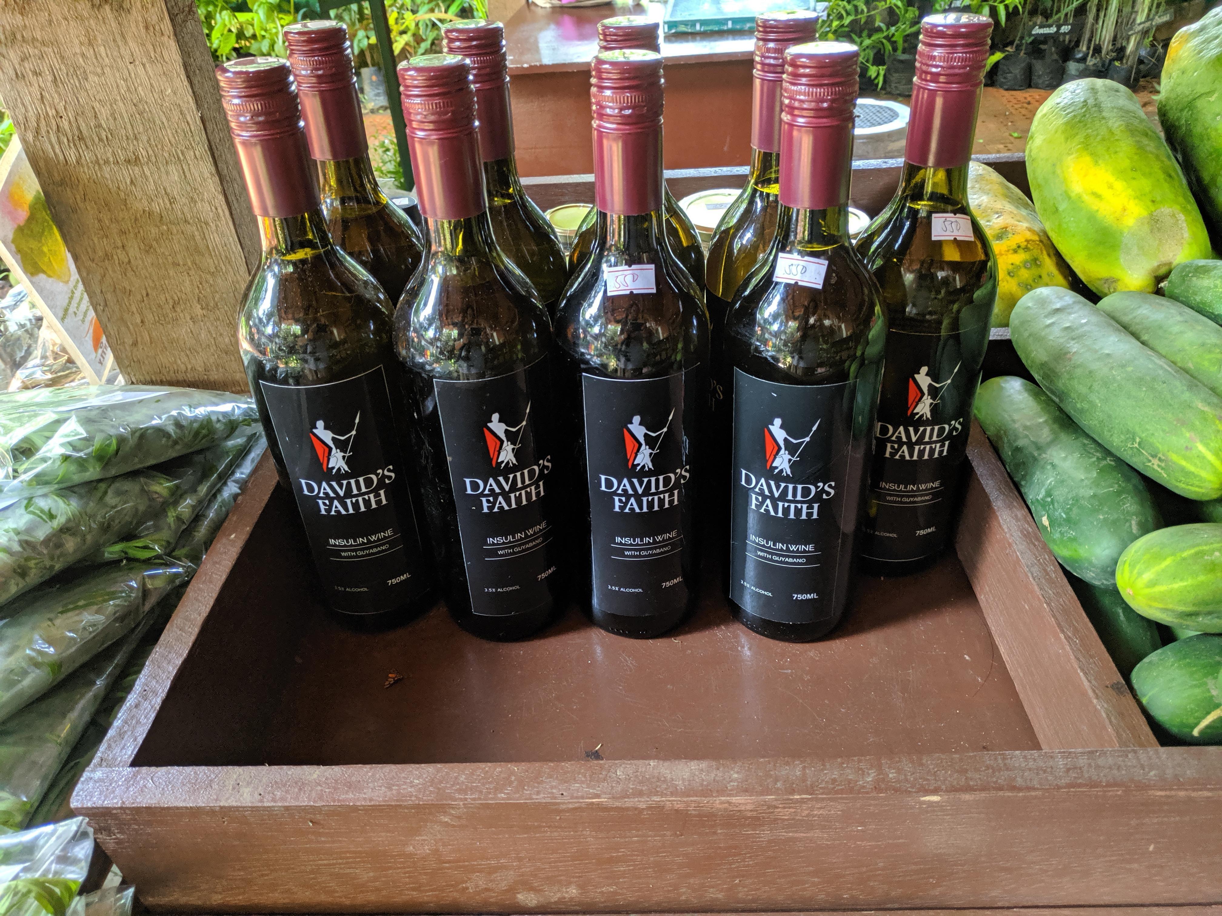 David's Faith 100 Original Insulin Wine 750ml Guyabano Flavor