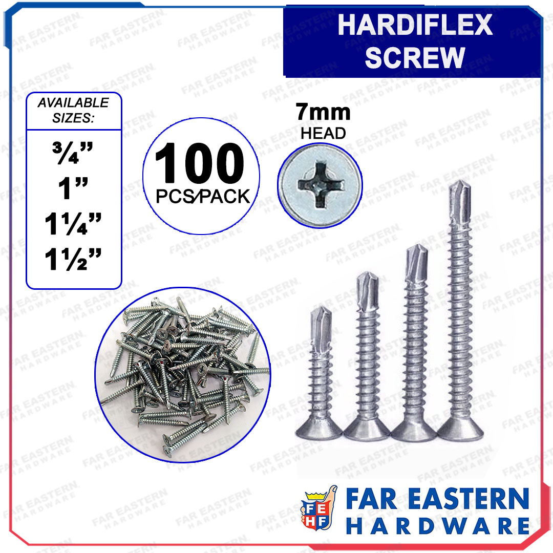 HARDIFLEX Ficem Board Screw 7 x 3/4" 1" 11/4" 11/2" 100pcs