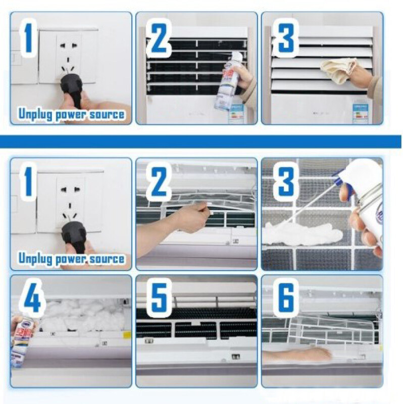 【7Eleven】Air Conditioner Cleaning Spray A/C Aircon Foam Cleaner for
