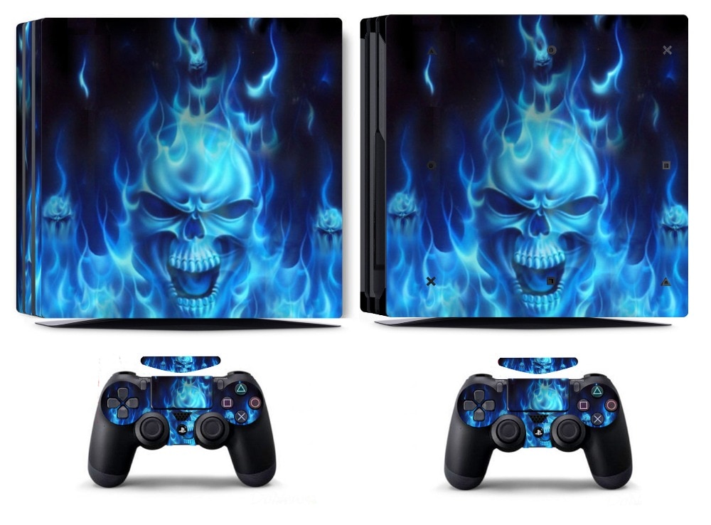 Blue Fire 256 Ps4 Pro Skin Ps4 Pro Sticker Vinly Skin Sticker For Sony