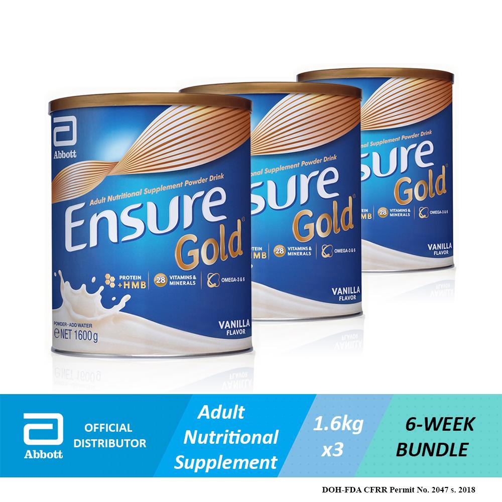 Ensure Gold HMB Vanilla 1.6kg Bundle of 3