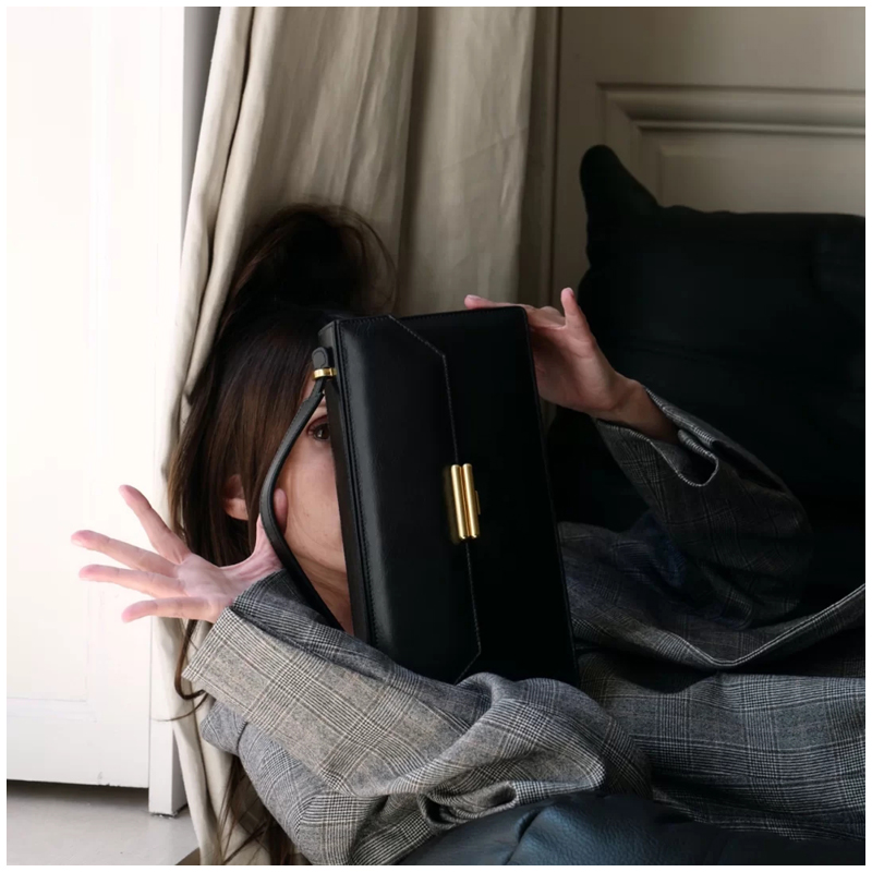 Savi with Turkish niche design manu leather rectangular bill of lading