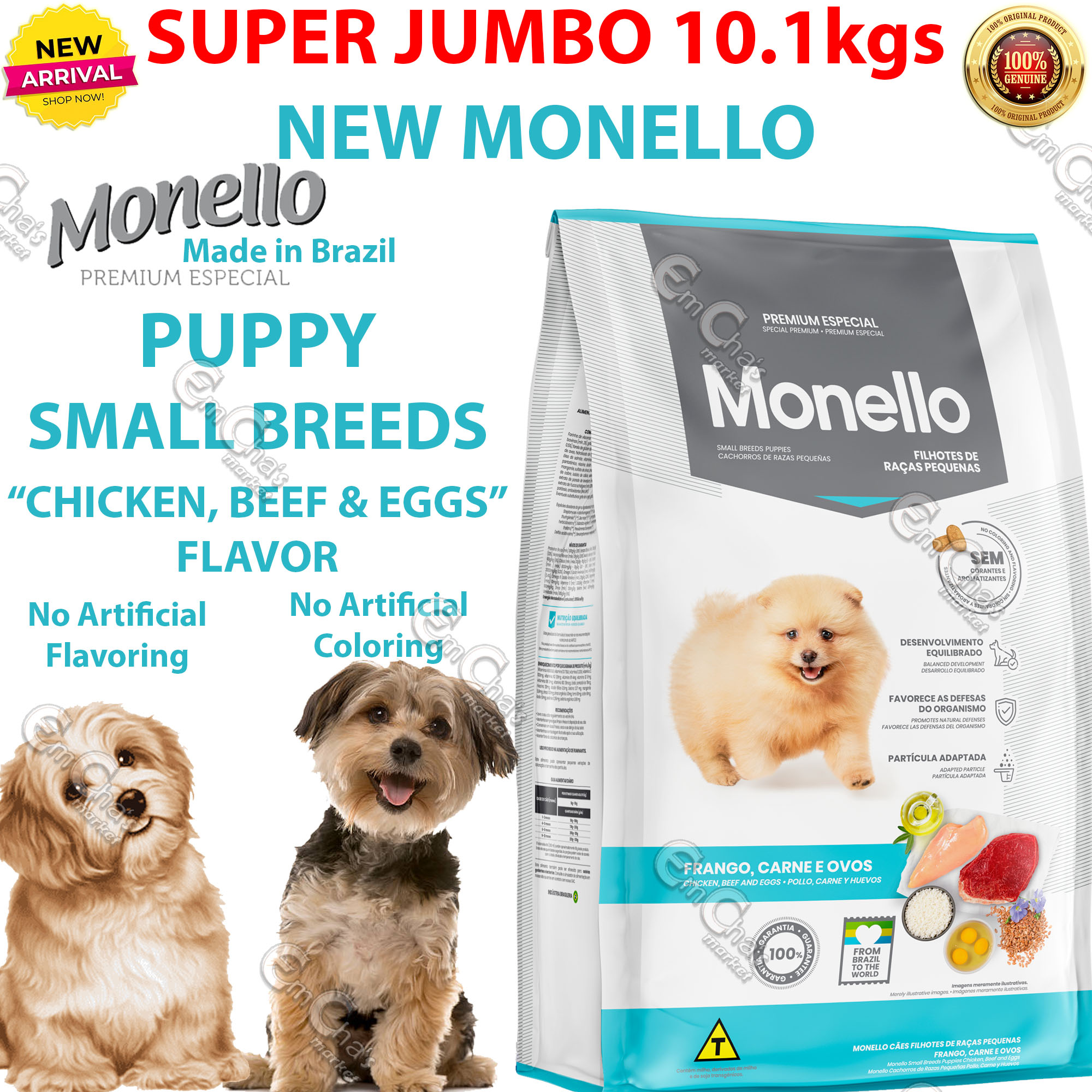 NEW MONELLO! SUPER JUMBO 10.1kgs for SMALL BREED PUPPIES (SKY BLUE