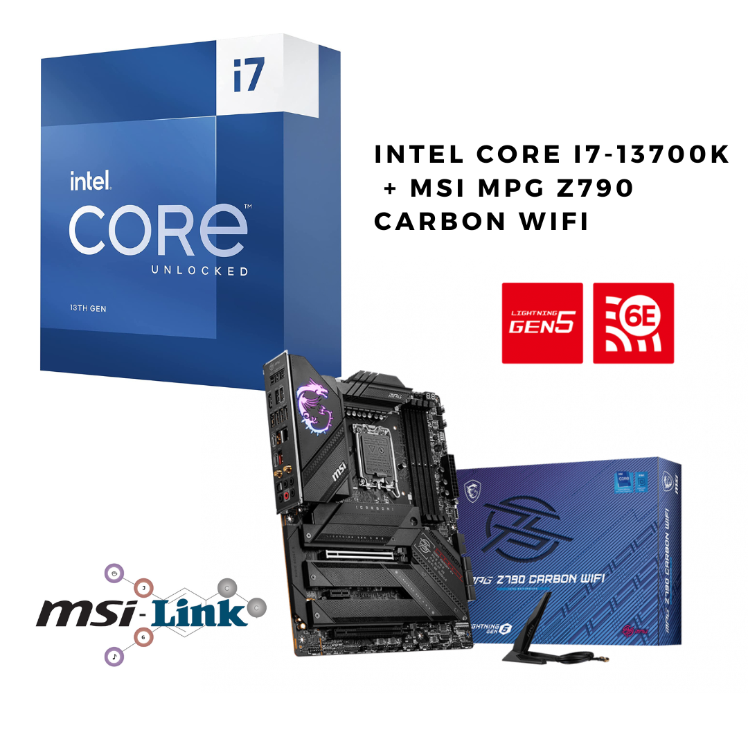 Intel Core i7-13700K 5.4GHz Boxed + MSI Z790 GAMING PLUS WIFI