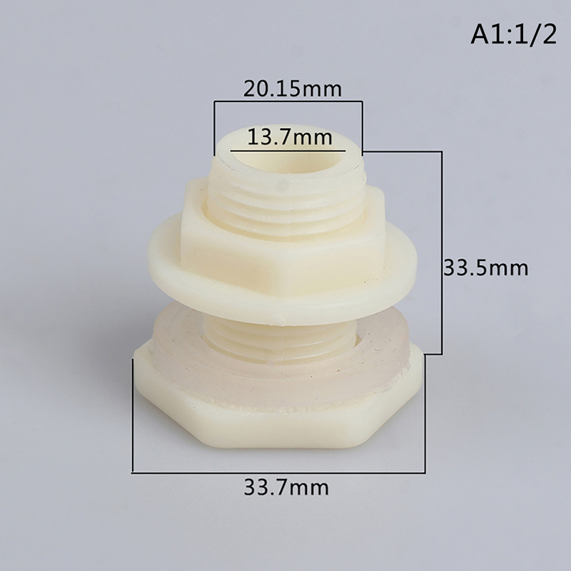 Phụ kiện ống thoát nước bể cá abs, khớp nối ống nước bể cá