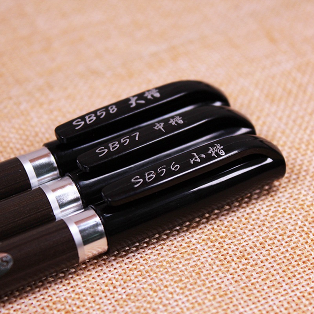 MMLUCK Mực Đen 3 Cái/bộ Tay Chữ Vẽ Học Tập Văn Phòng Phẩm Trường Công Cụ Viết Nguồn Cung Cấp Bức Tranh Đánh Dấu Thư Pháp Bàn Chải Bút