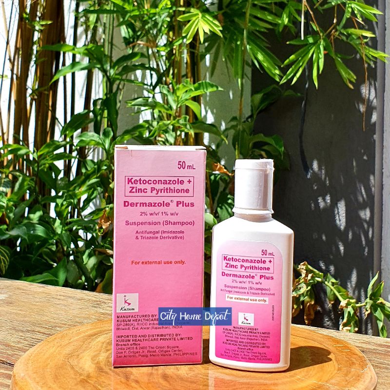 Antifungalantidandruff Ketoconazole Plus Zinc Pyrithione Shampoo Dermazole Plus 50ml Lazada Ph