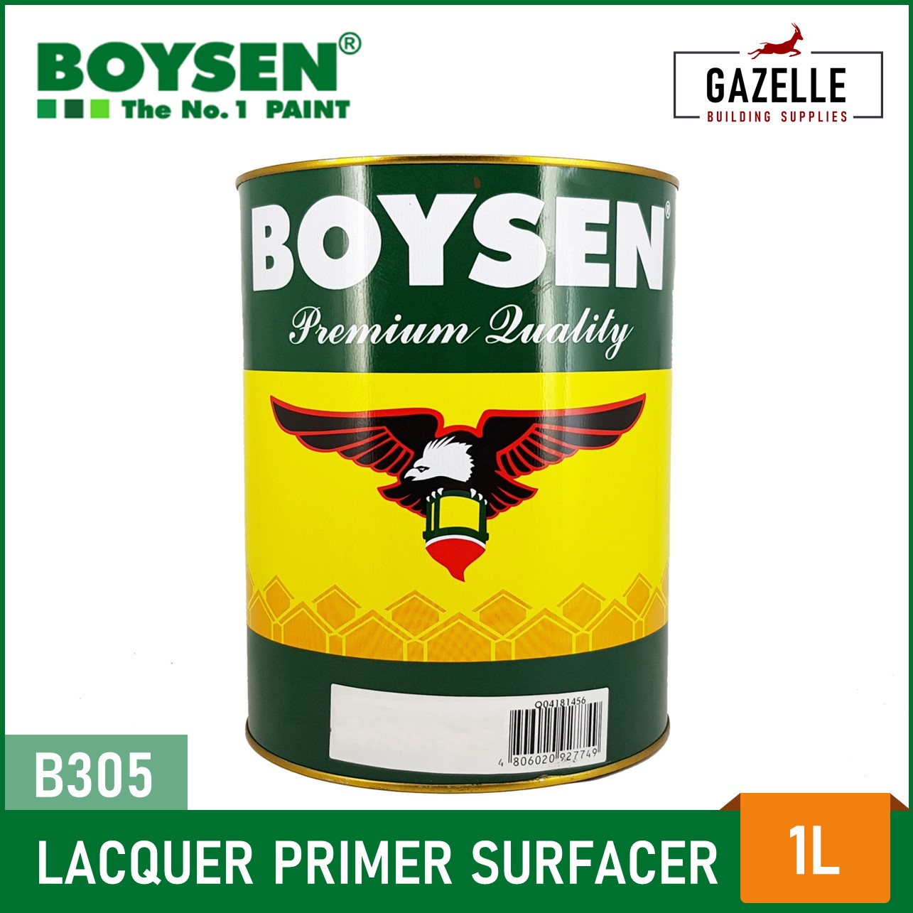 Boysen Lacquer Primer Surfacer B305 1L Lazada PH