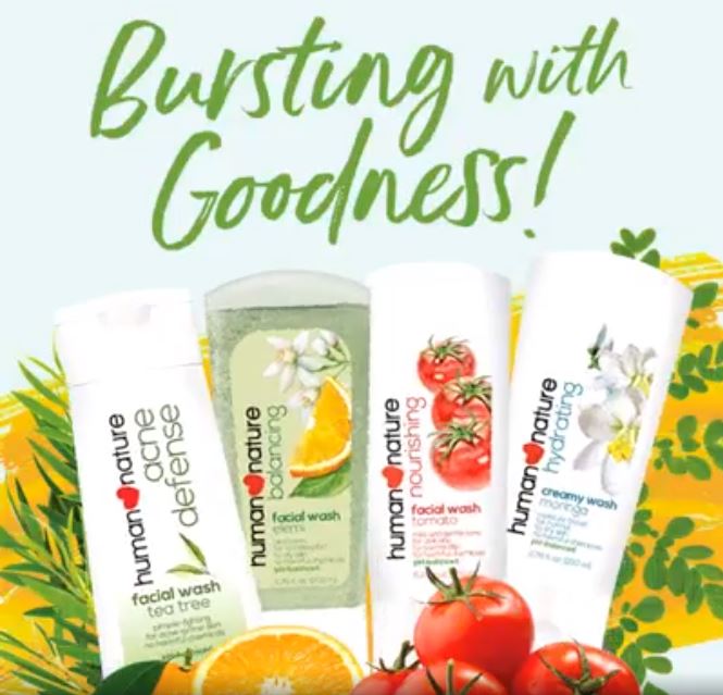 human heart nature nourishing facial wash