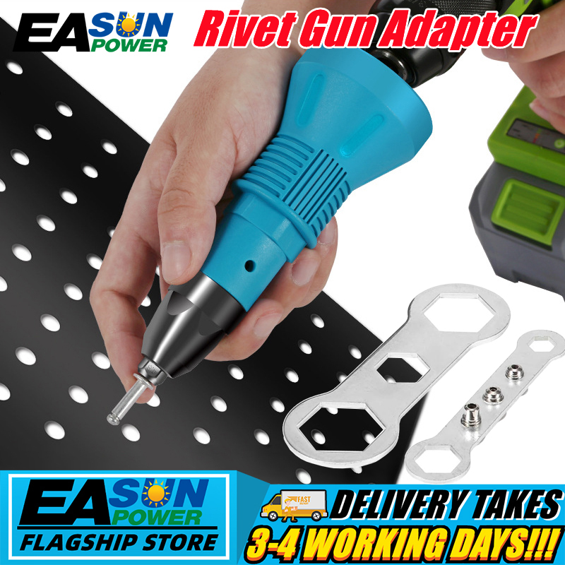 electric rivet gun rivet nut gun drill adapter cordless riveting tool ...