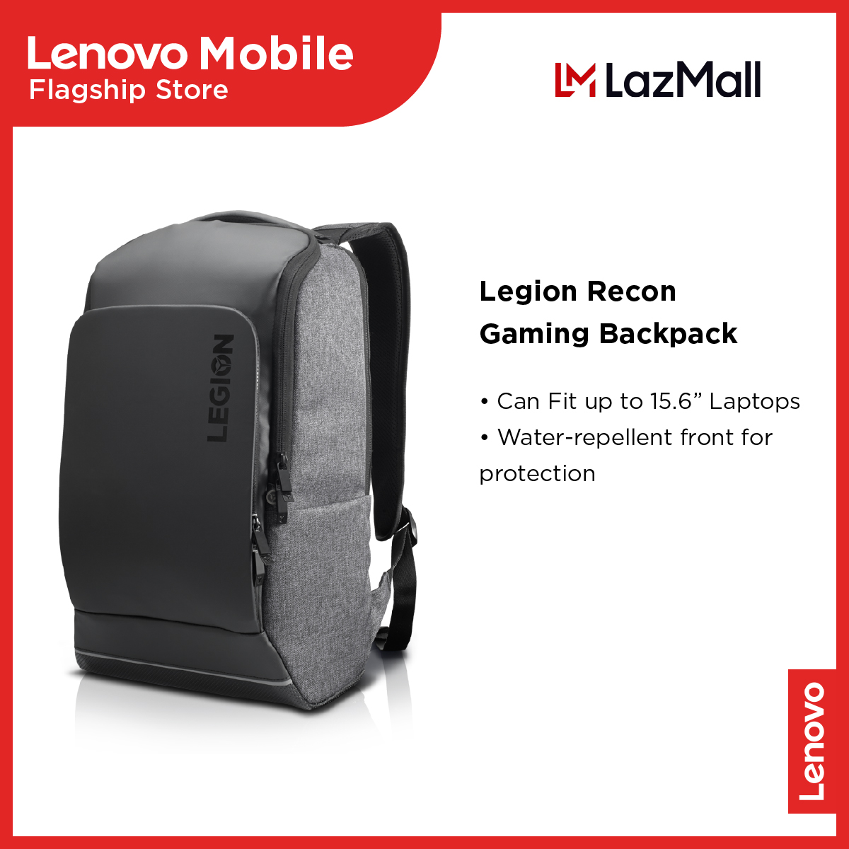 lenovo legion recon 15.6 inch gaming backpack