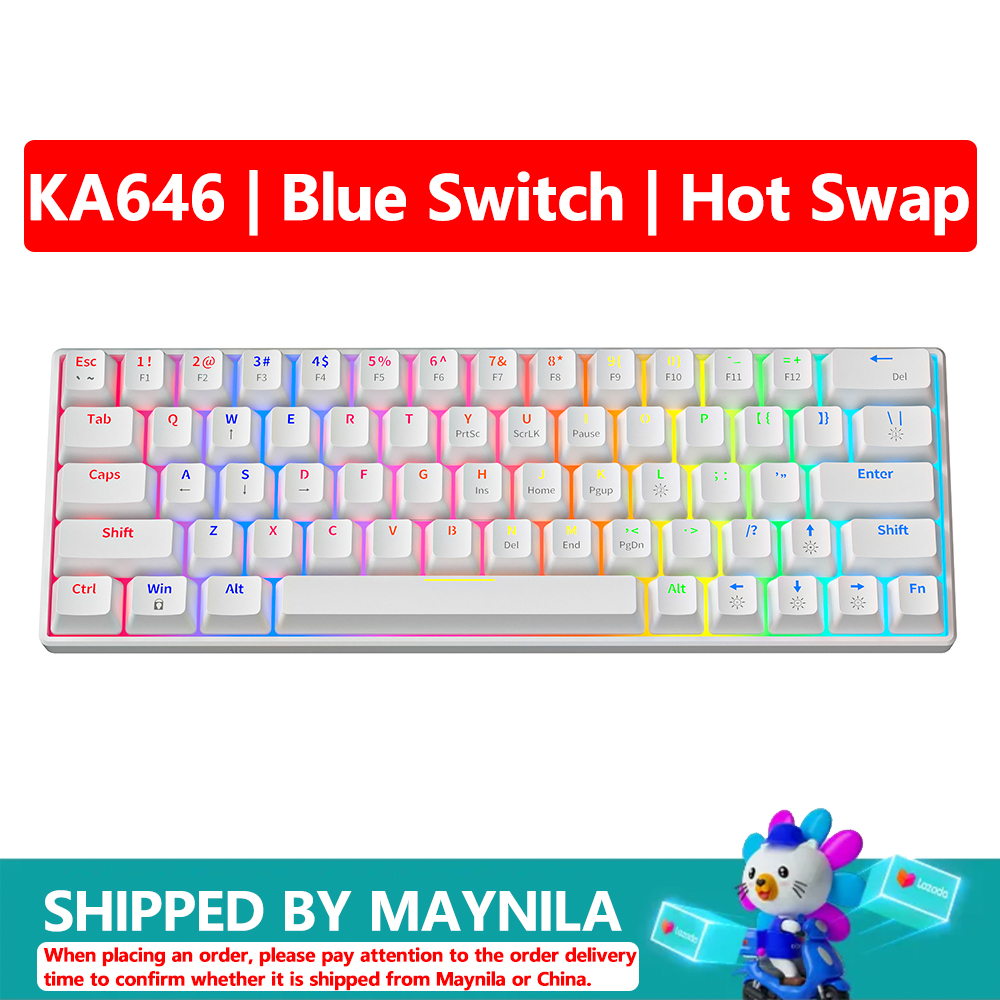 ZIFRIEND KA646 / ZA64 Pro Wireless Mechanical Keyboard Wired Mini