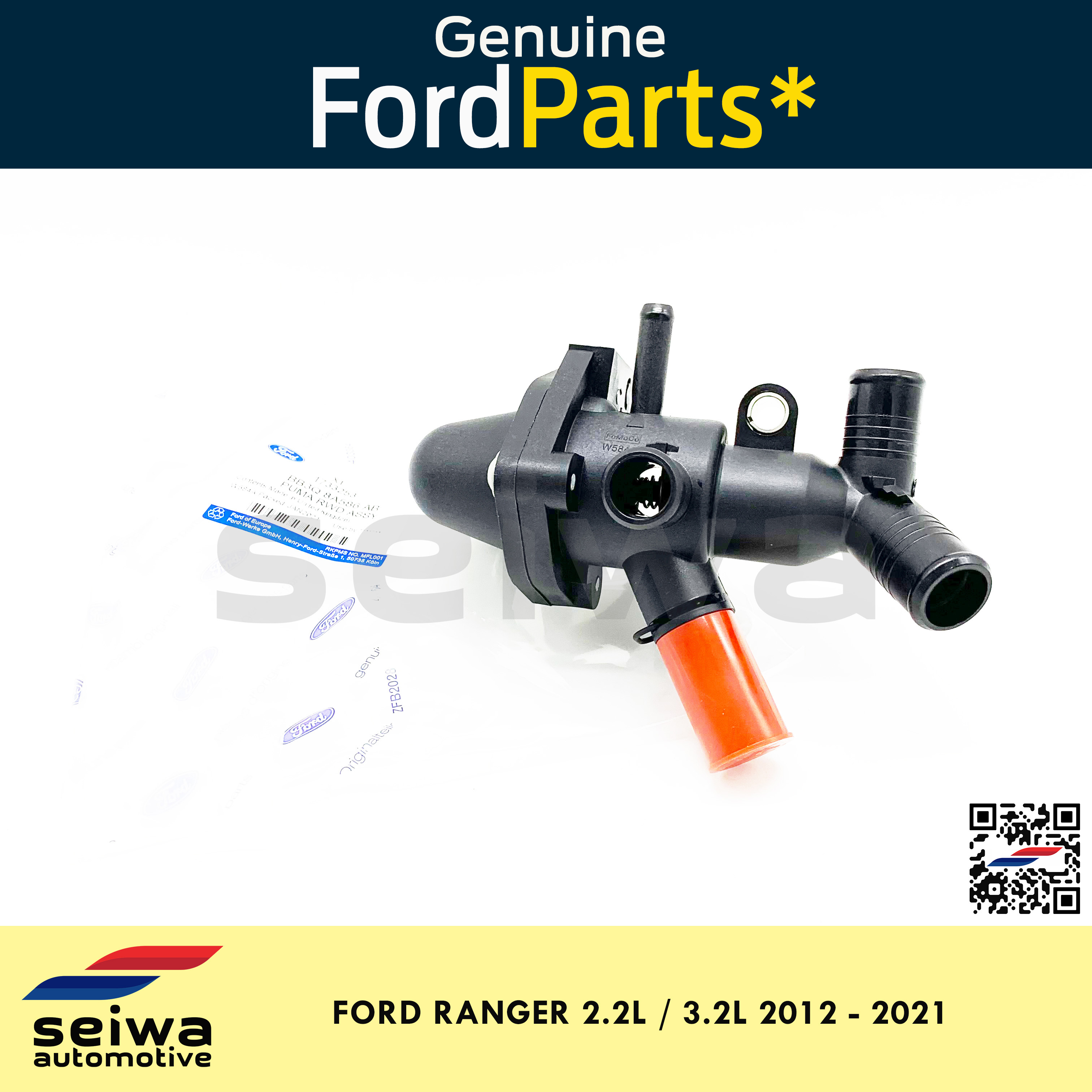 [2012 2021 2.2L / 3.2L] Ford Ranger Thermostat Housing Assy Genuine